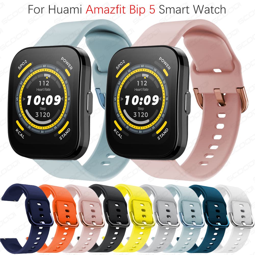 Pulseira De Silicone Macio Para Amazfit Bip Max/6/5 Unidade Smartwatch Relógio Inteligente