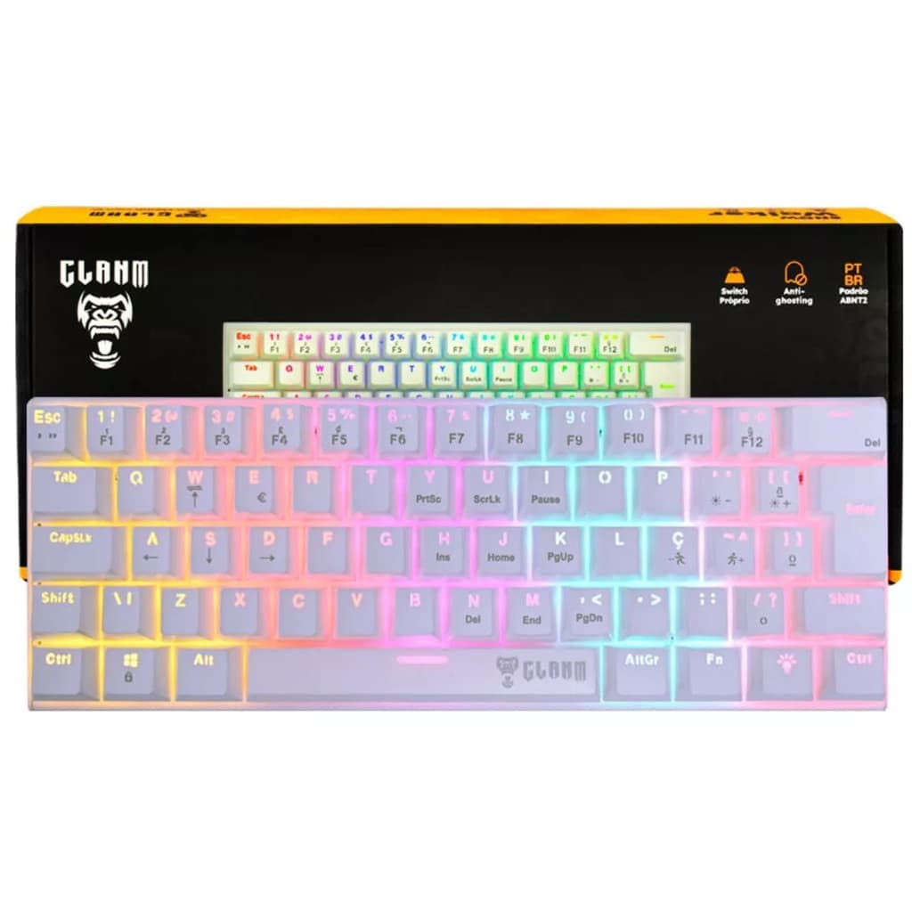 TECLADO GAMER 60% SNOW WALKER - MECANICO - CLANM