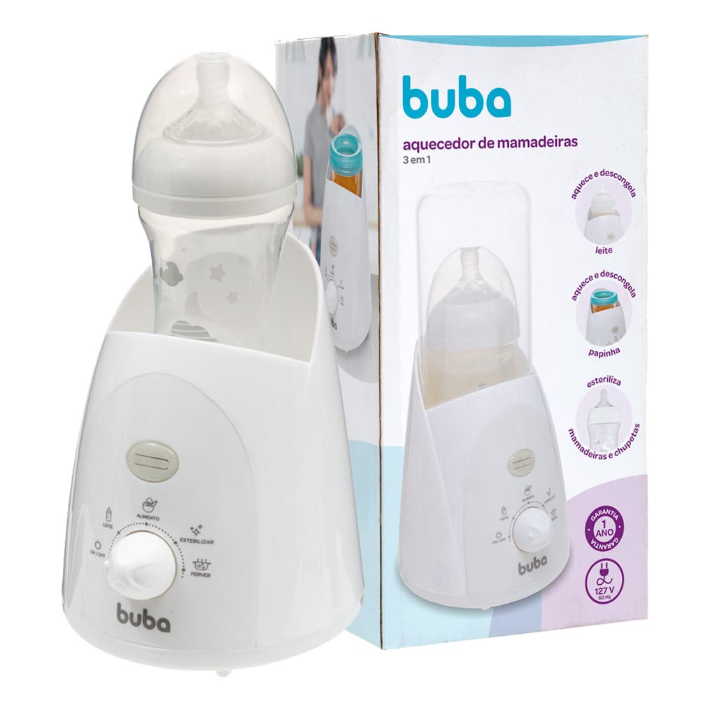 Mamadeiras Para Bebe Aquecedor Mamadeira Compacto Papinha Esterilizador Chupeta Buba