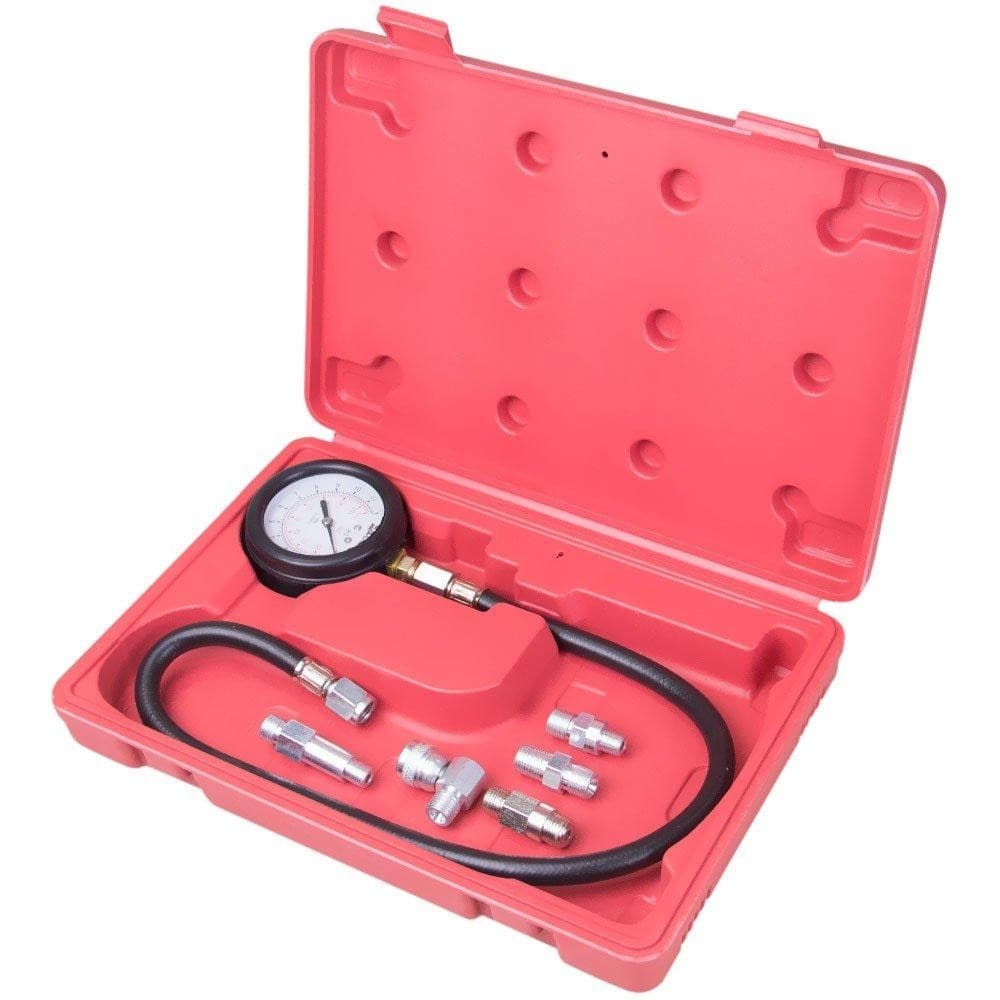 Medidor de Pressão de Óleo - Sistema de Lubrificação 0 a 170 bar c 5 Adaptadores e Estojo - FortG