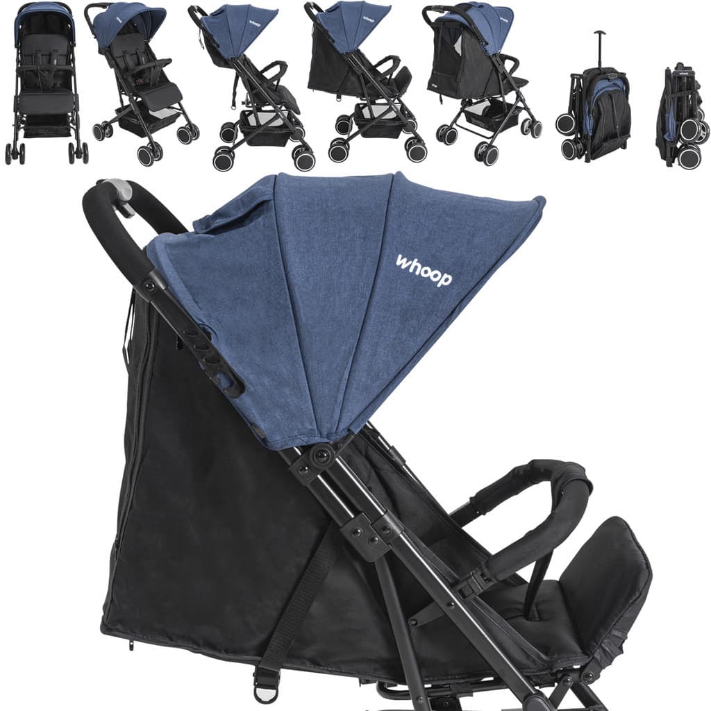 Carrinho de Bebe Mascote Marinho  Berço Passeio Compacto Kiddo