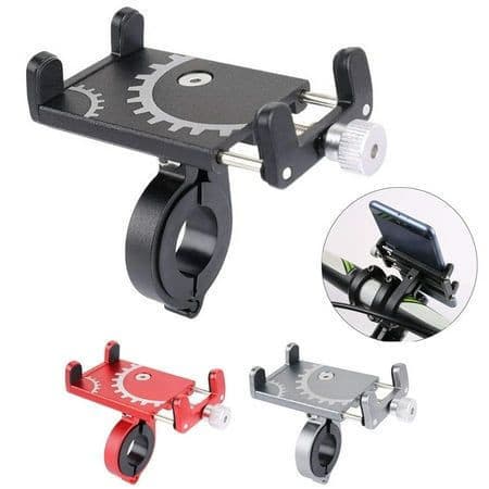 Suporte De Celular GPS Universal De Alumínio Para Bicicleta Bike Moto Envio Imediato