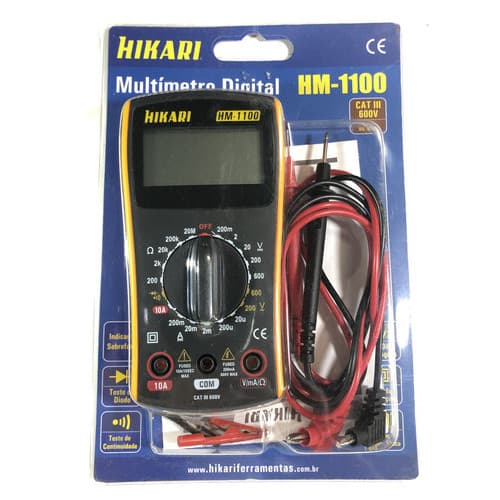 Multímetro Digital 600v Cat Iii Hm-1100 Hikari