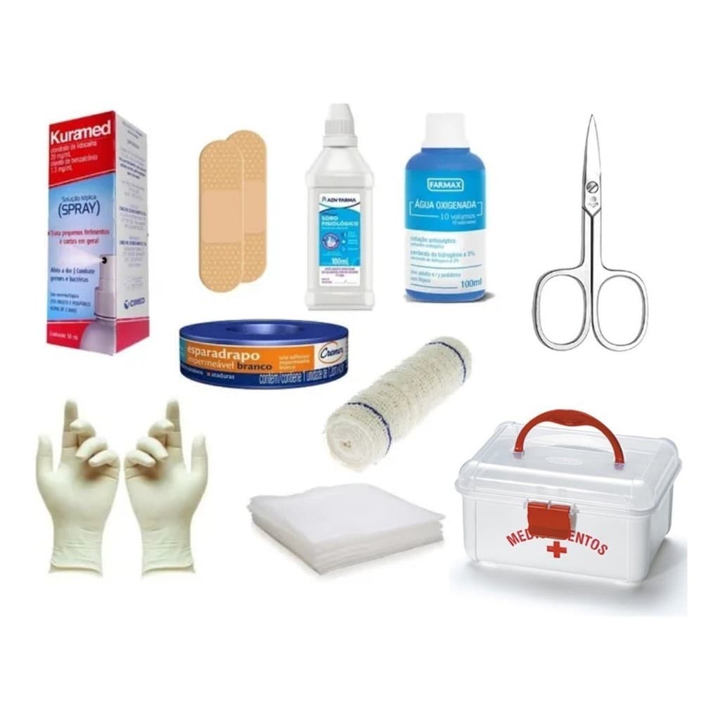 1 Kit De Primeiros Socorros Completo + Maleta entrega 24h