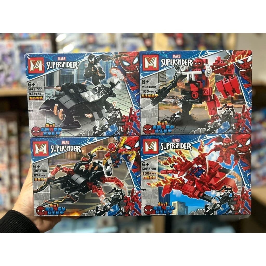 LEGO BLOCO DE MONTAR HOMEM ARANHA ARMADURA GIGANTE NAO PERCA ESSA