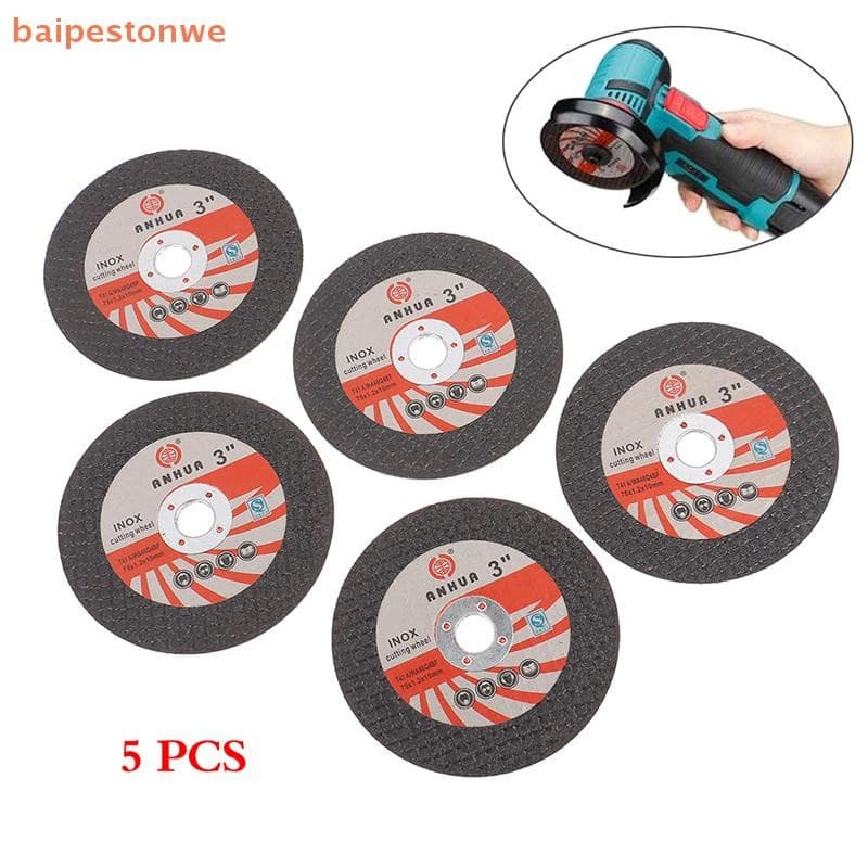 [baipestonwe] 5pcs 3 Polegadas 75 * 1.2 * 10 Furos Disco De Corte De Resina Circular Lixa De Rebolo 75 Mm Para Rebarbado