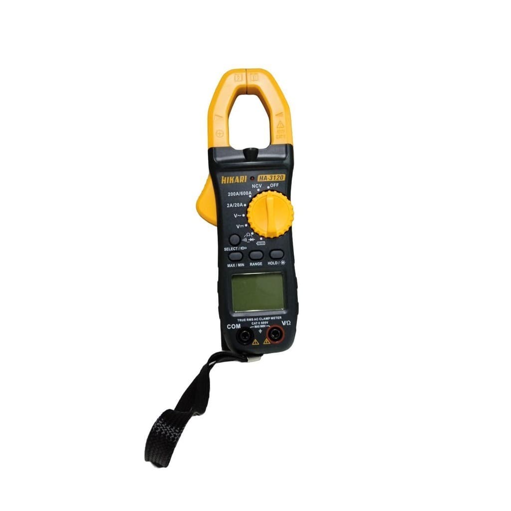 Alicate Amperimetro Digital Hikari HA-3120 True RMS com Bolsa e Ponta de Prova