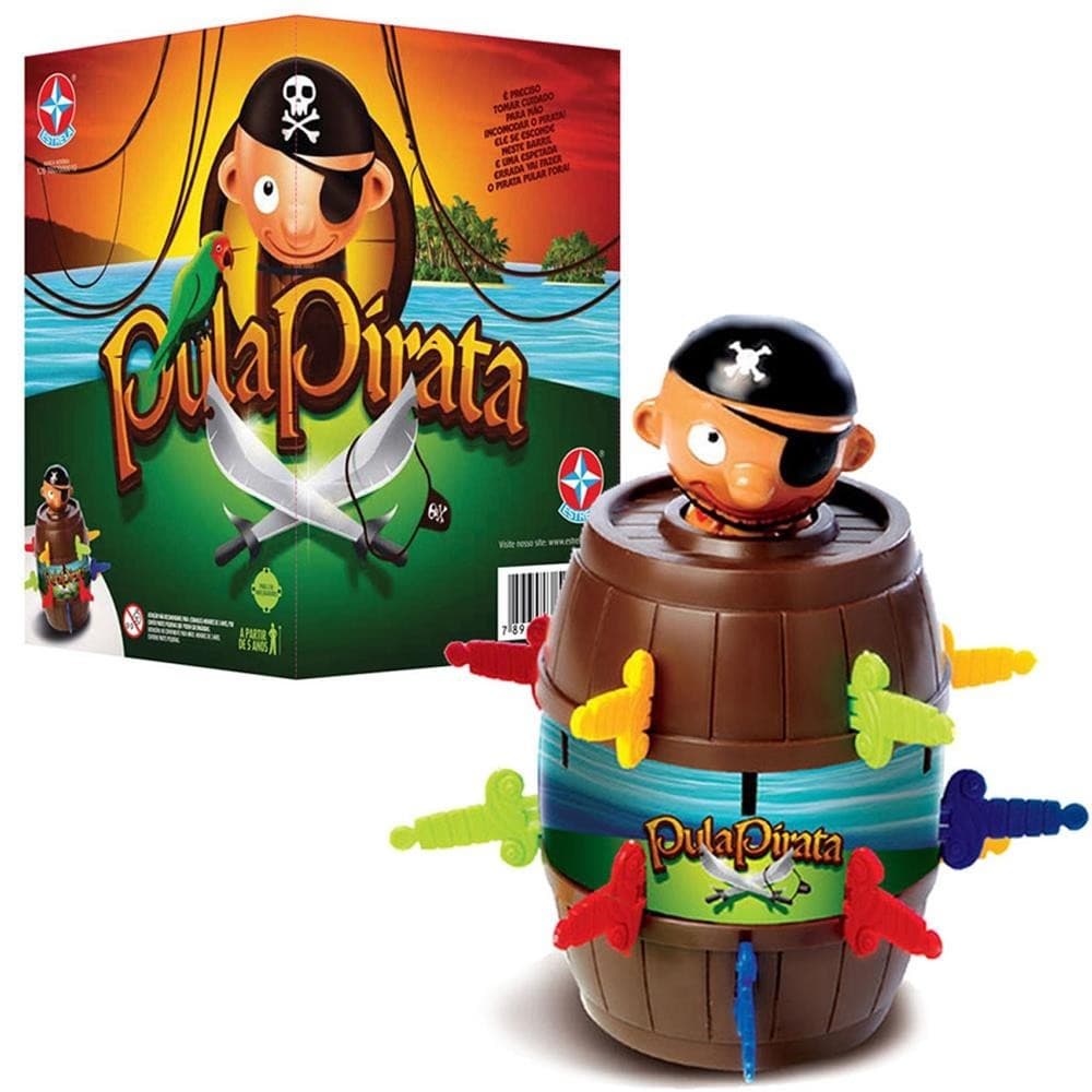 Pula Pirata Jogo Classico Divertido Infantil Para Familia E Amigos Com Realidade Aumentada - Estrela