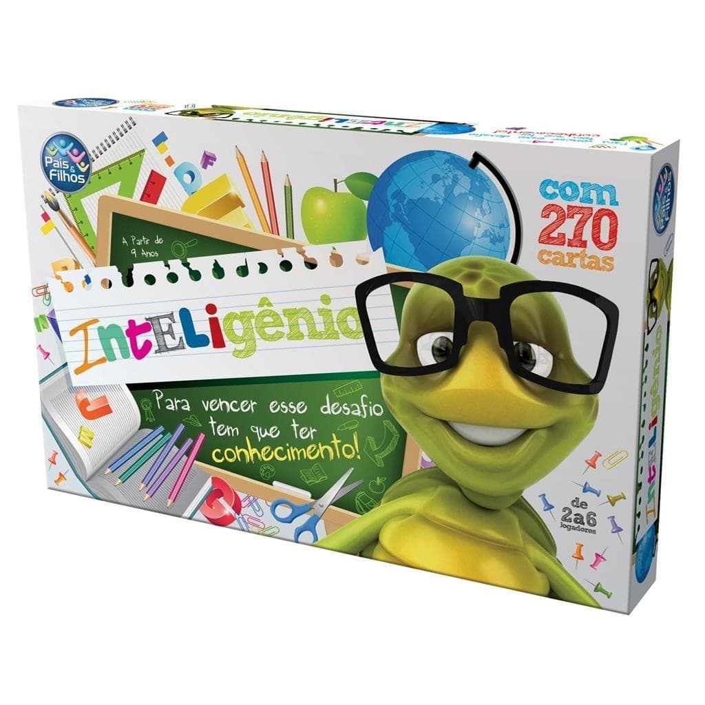 Jogo Inteligenio Tabuleiro 270 Perguntas E Respostas Brincadeira Em Familia Divertido Educativo - Pais E Filhos