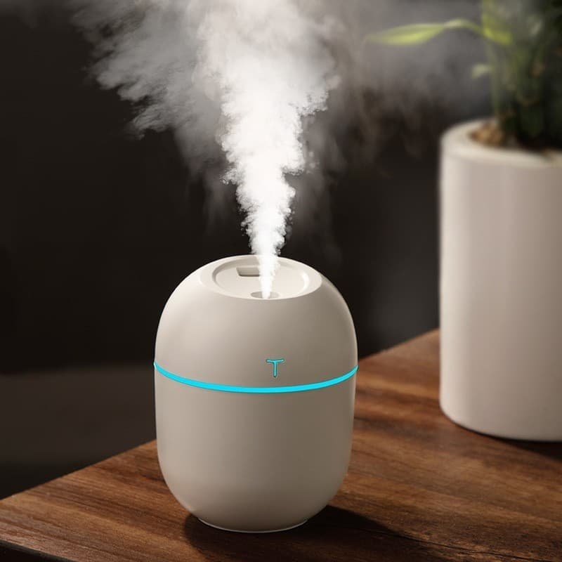 Mini Umidificador Difusor Egg USB Portátil com LED, Aromatizador e Purificador de Ar Pessoal
