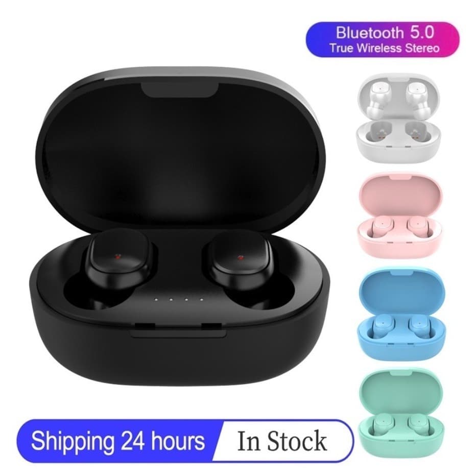 A6S TWS Fone De Ouvido Sem Fio Bluetooth 5.0 Estéreo Macaron Mini Fones Android Ios