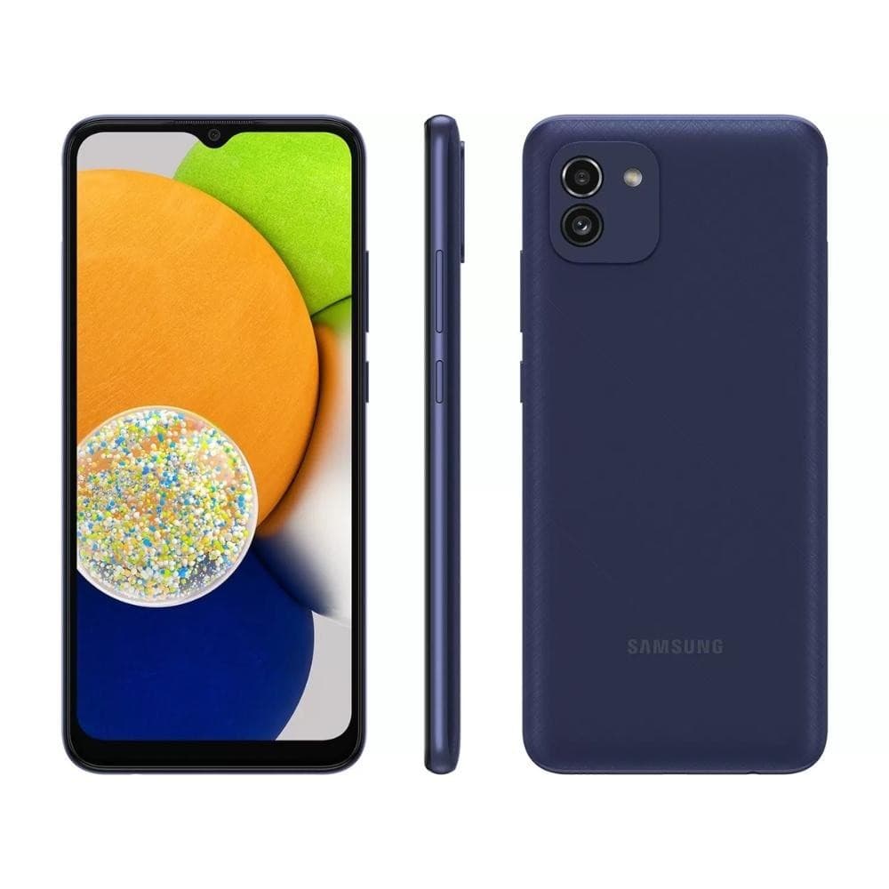 Usado: Samsung Galaxy A03 64 GB Azul - Bom