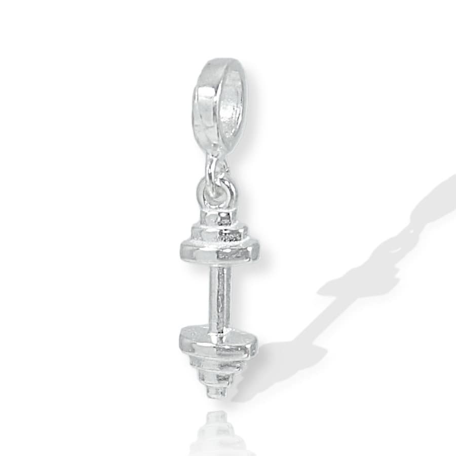 Berloque Charms Prata Legitima Peso Academia Halter Fitness