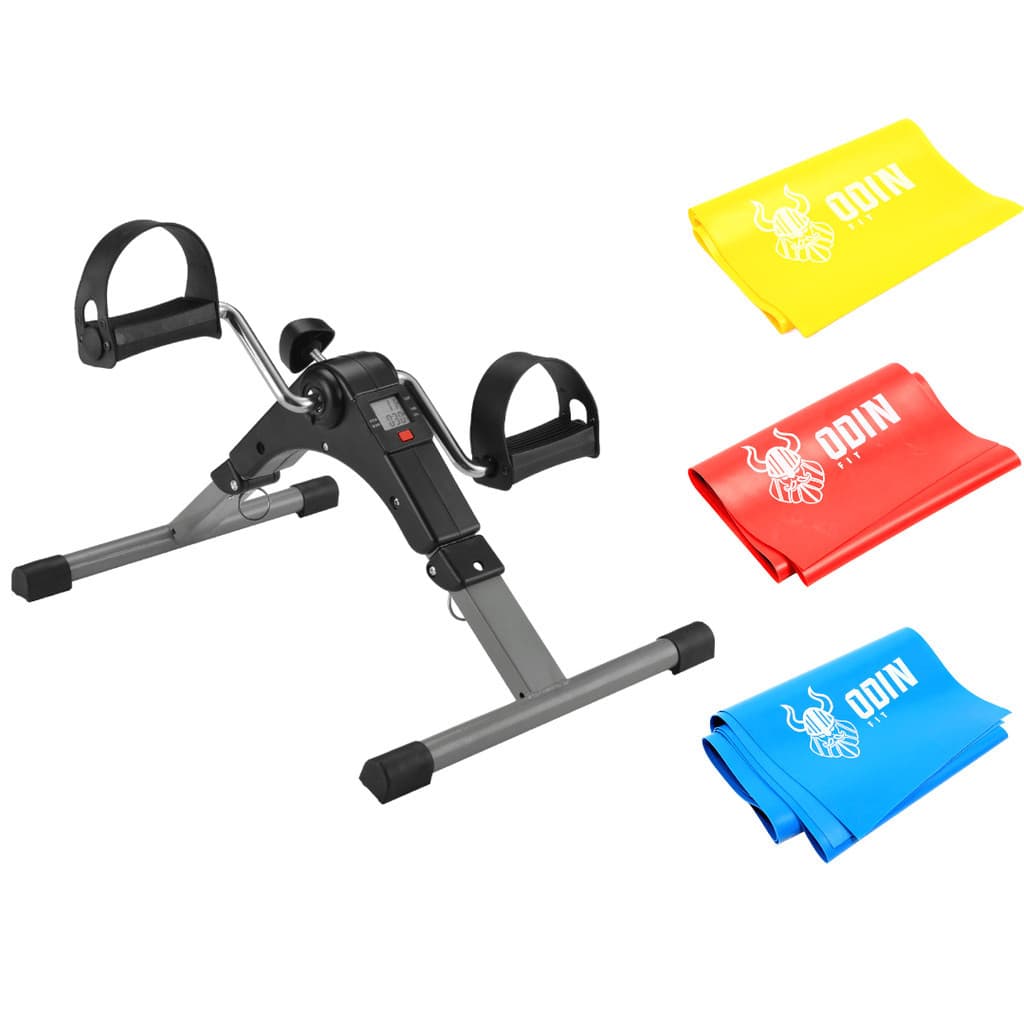 Mini Bike Ergometrica Pedalinho e Faixa Elastica Odin FIt
