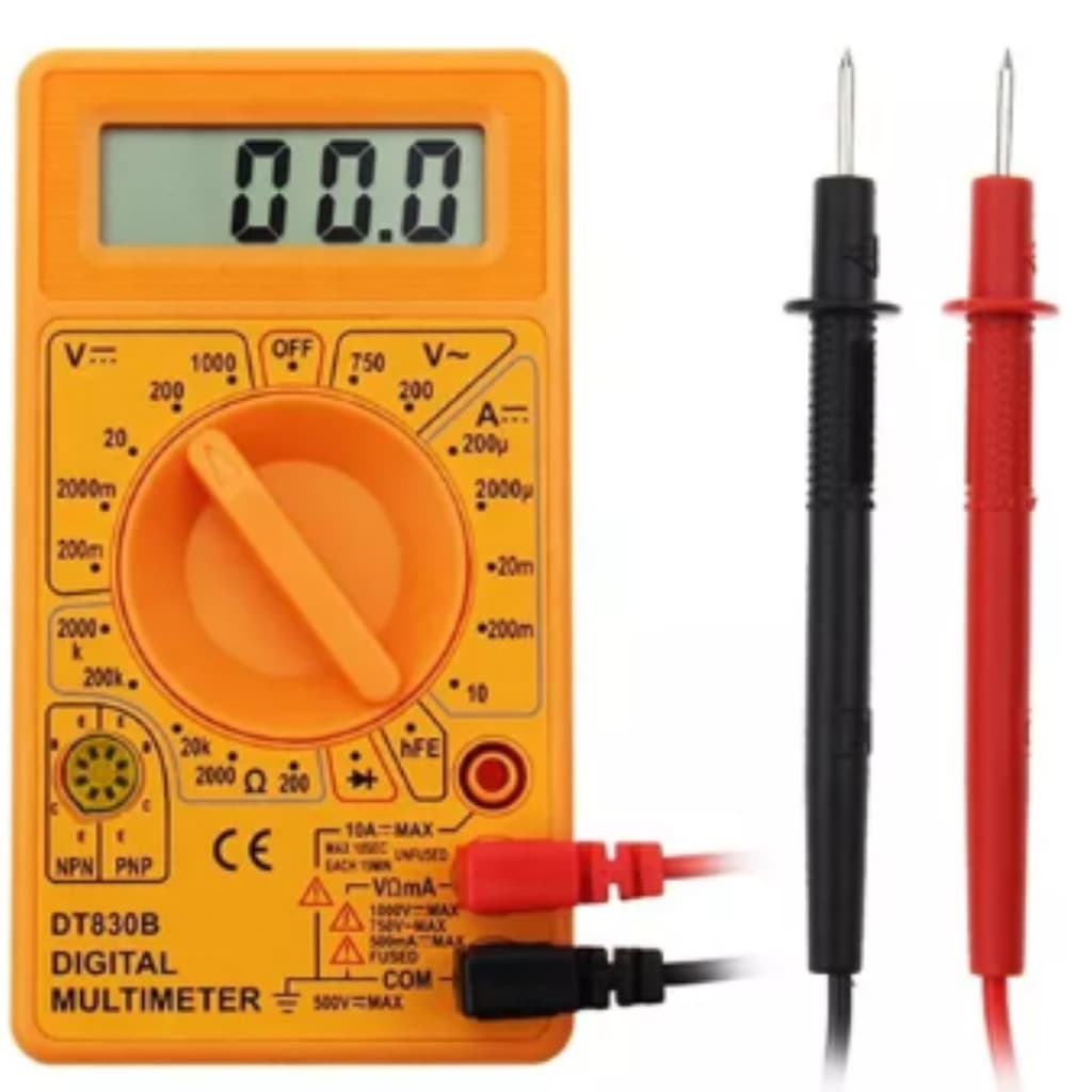 Multimetro Digital Portátil p/ Medição Tensão c/ Bateria 9v