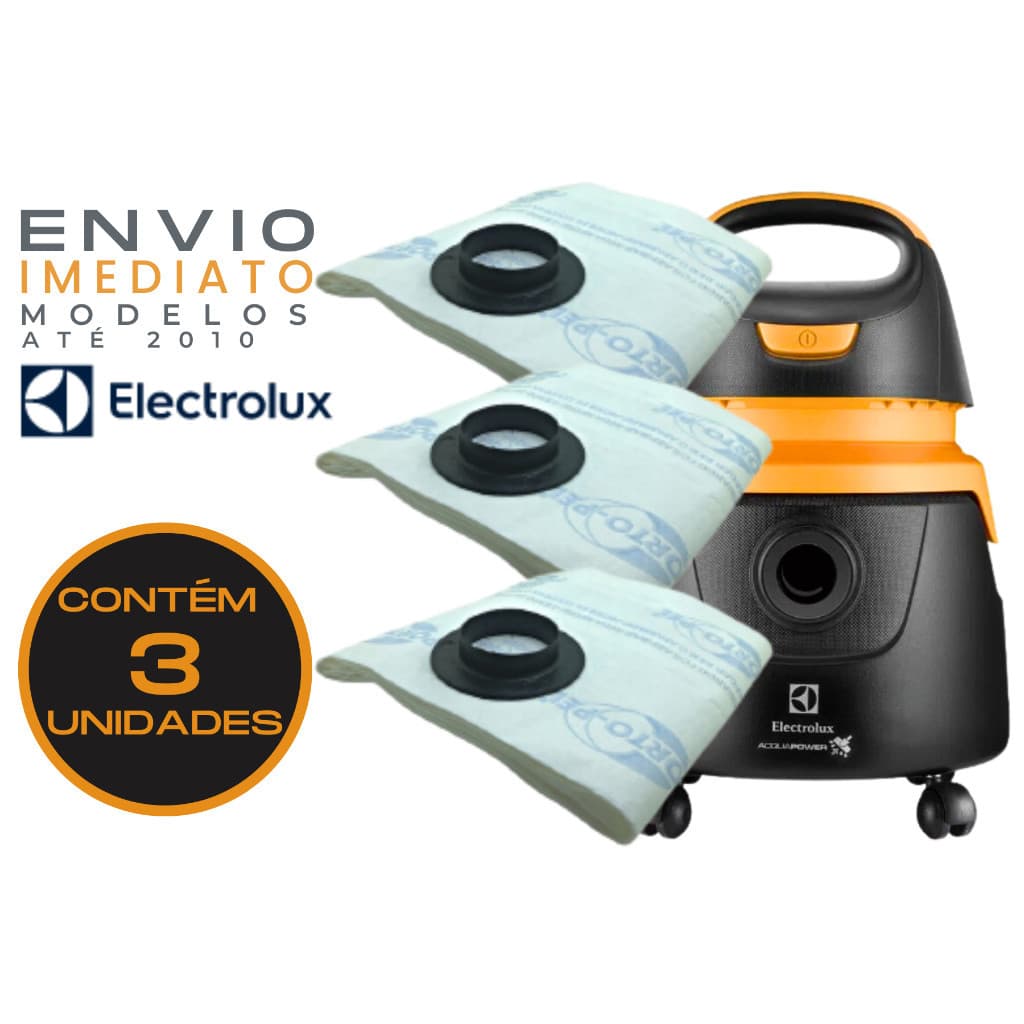 Saco Para Aspirador De Pó Electrolux Modelo A9 A10 A10T A13 A10 SMART Black Decker Las 1100 Wap St10