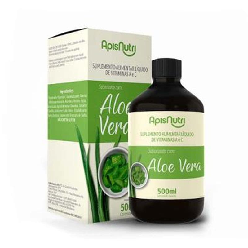 Suplemento de Aloe Vera e Vitaminas A e C 500 ML Apisnutri - SV