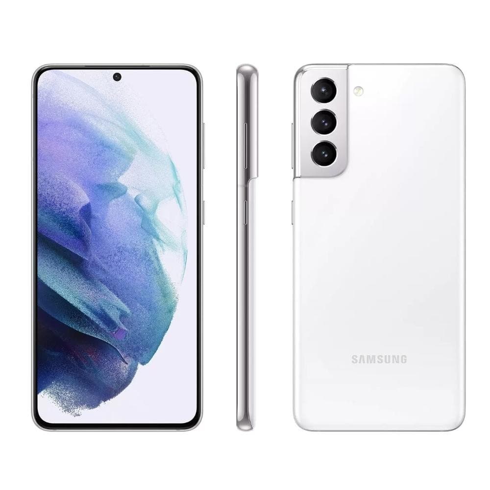 Usado: Samsung S21 128 GB Branco - Bom