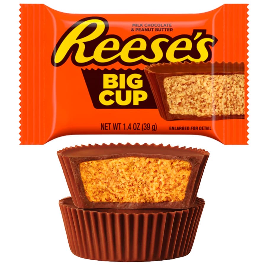 Reeses BIG CUP Chocolate ao Leite com Manteiga de Amendoim Importado dos EUA Reese's Big Cup 39g