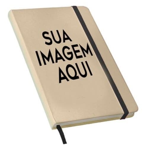 Caderneta tipo Moleskine 21x14 PERSONALIZADO