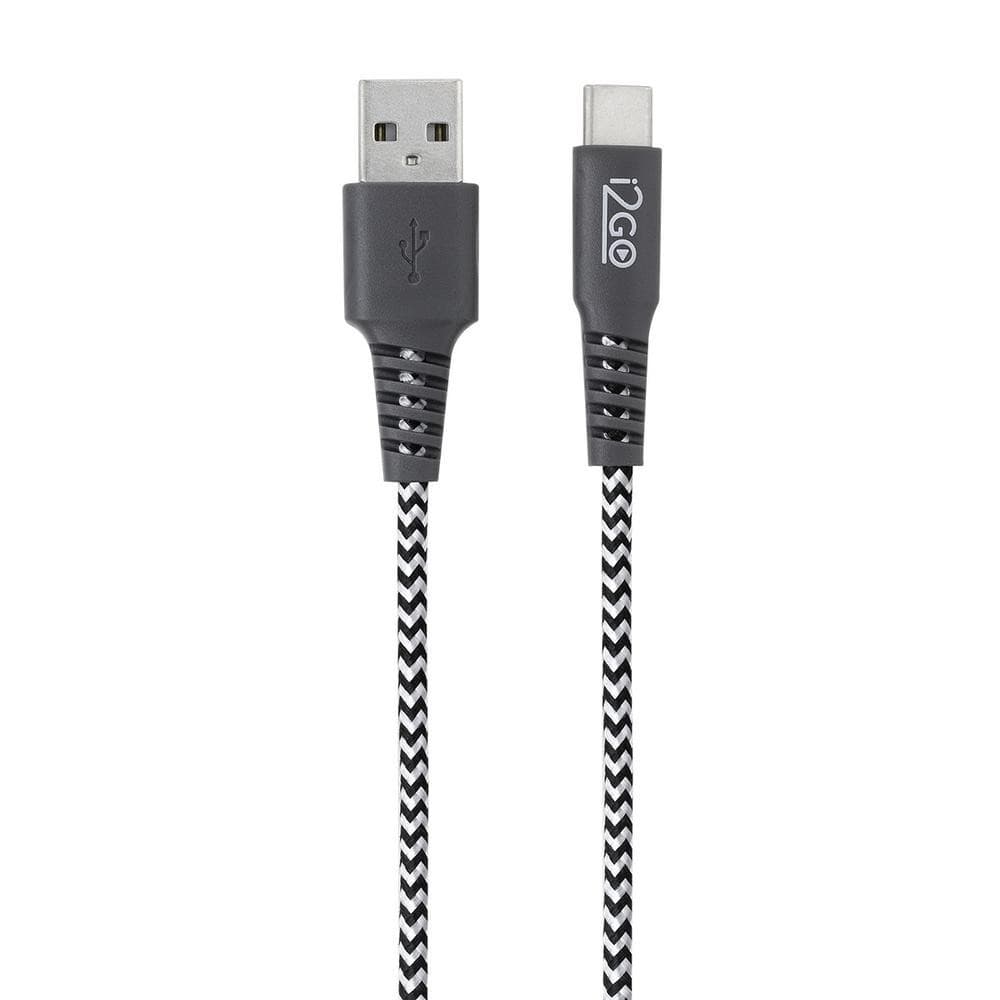 Cabo USB para USB-C i2GO Rápido Resistente 1,5 metros Nylon Trançado