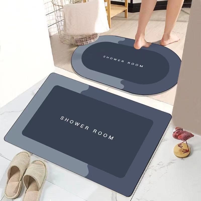 Tapete sortidos Ultra Absorvente Antiderrapante Frases Para Banheiro sala cozinha Secagem Rápida Chuveiro Box Tapete Hiper Absorvente Antiderrapante de Secagem Rápida 40x45cm 4