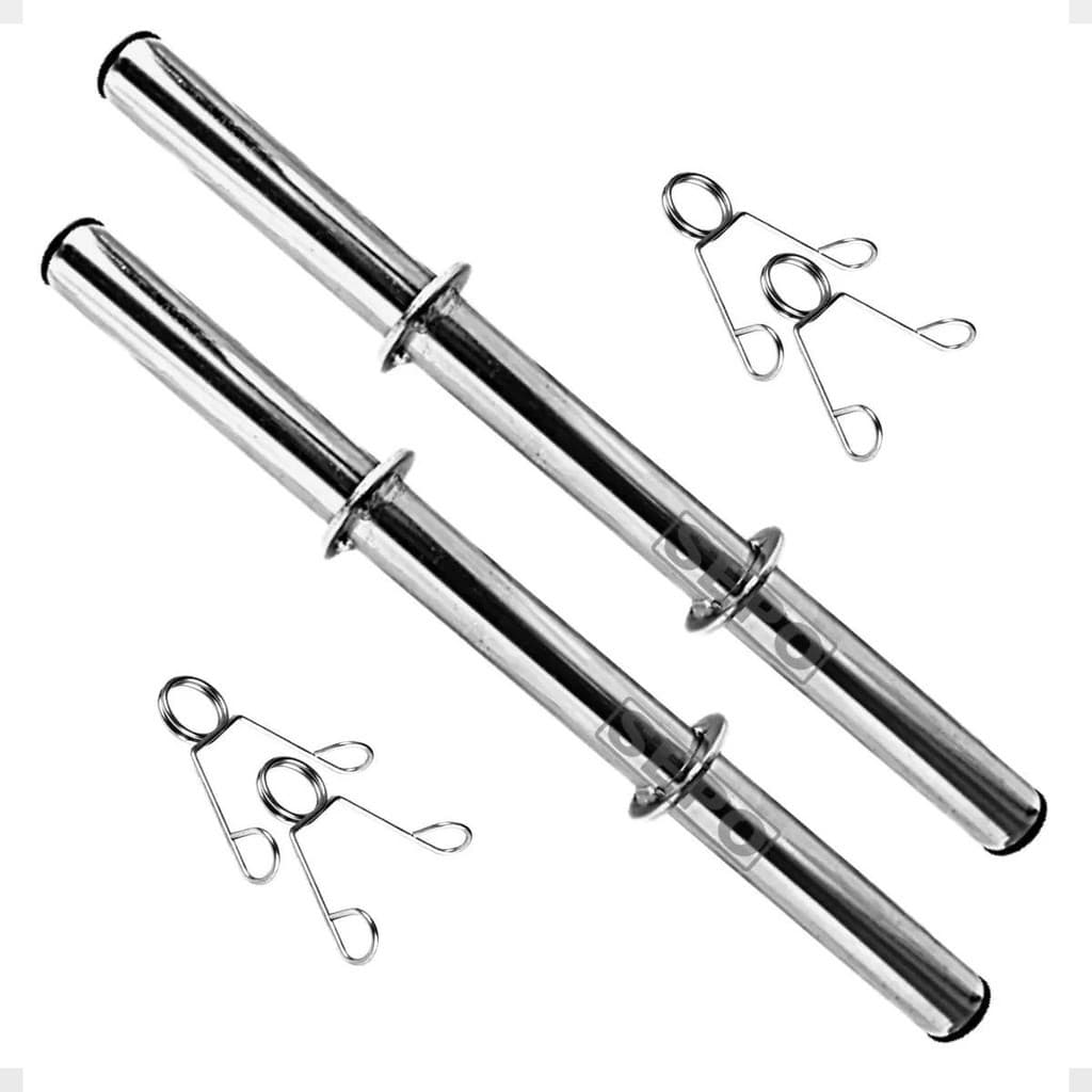 Barra Par Halteres Fitness 2Un Oca 40 Cm prata Peso Academia