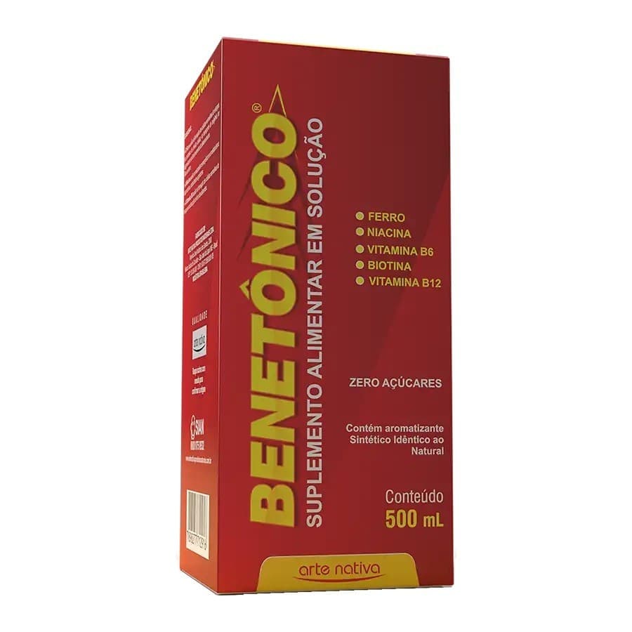 Vitamina Benetônico Ferro, B6, B12 500ml - Arte Nativa