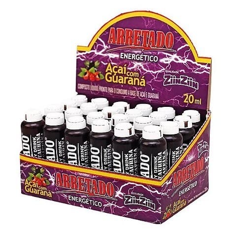 Energético Arretado Açaí Guaraná C/24 Flaconetes - ZiinZiin