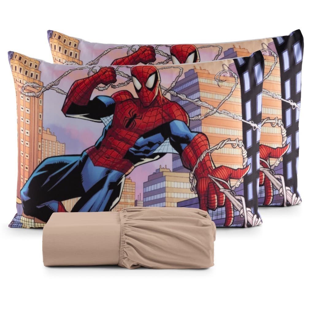 Jogo de Lençol Casal + fronha Homem Aranha