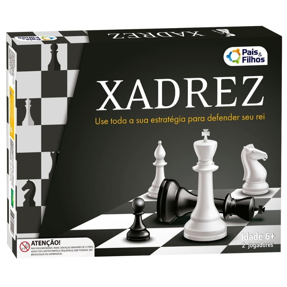 JOGO XADREZ PAIS E FILHOS CLÁSSICO LÓGICA ESTRATÉGIA FAMÍLIA REI TABULEIRO TORRE CHESS PEÃO INFANTIL