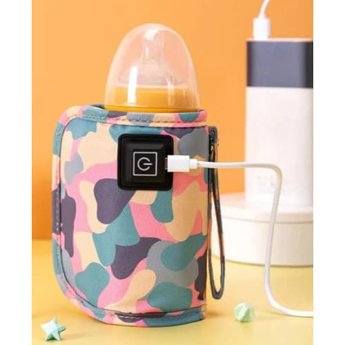 Aquecedor 3 Niveis Mamadeira Veiculo/carro Usb Portátil Cor Rosa 110v/220v