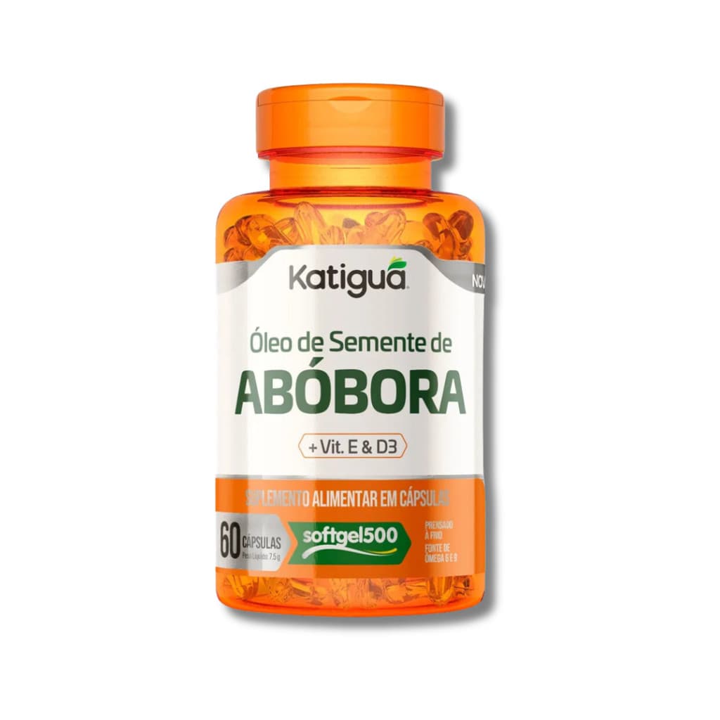 Óleo de Semente de Abóbora + Vitamina D e E 850MG 60CAPS