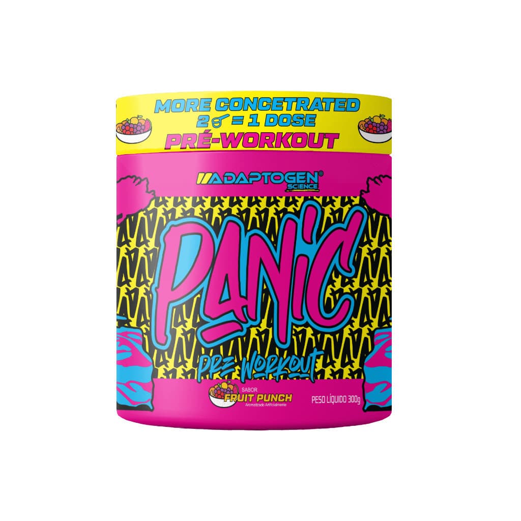 PRE TREINO WORKOUT PANIC ADAPTOGEN 300G