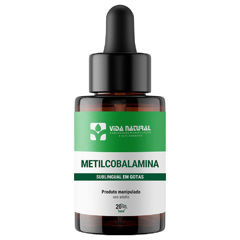 Vitamina B12 (Metilcobalamina 5000mcg sublingual 20ml) - Vida Natural