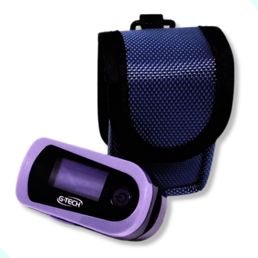 Oxímetro De Dedo Equipamento De Pulso Gtech LED Monitor De Frequência Cardíaca Medidor De Saturação De Oxigênio No Sangue