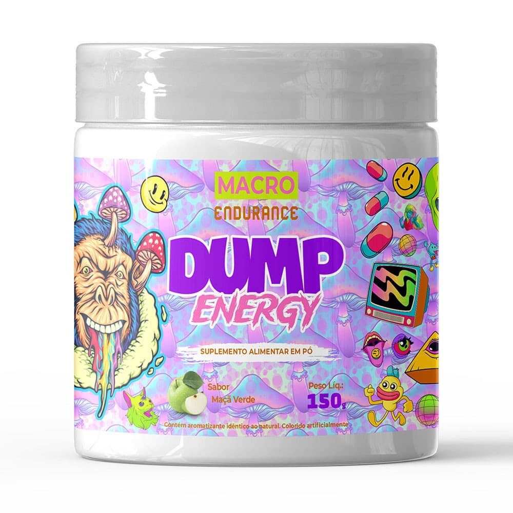 Pré-treino Dump 150g Sabor Maçã Verde (Sem Cafeína)