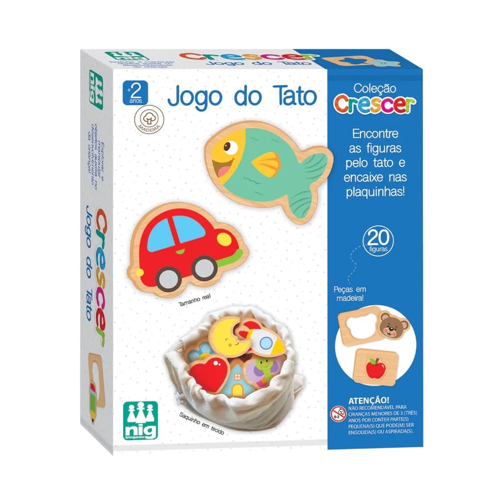 Brinquedo Educativo Jogo do Tato Feito em Madeira - Nig Brinquedos