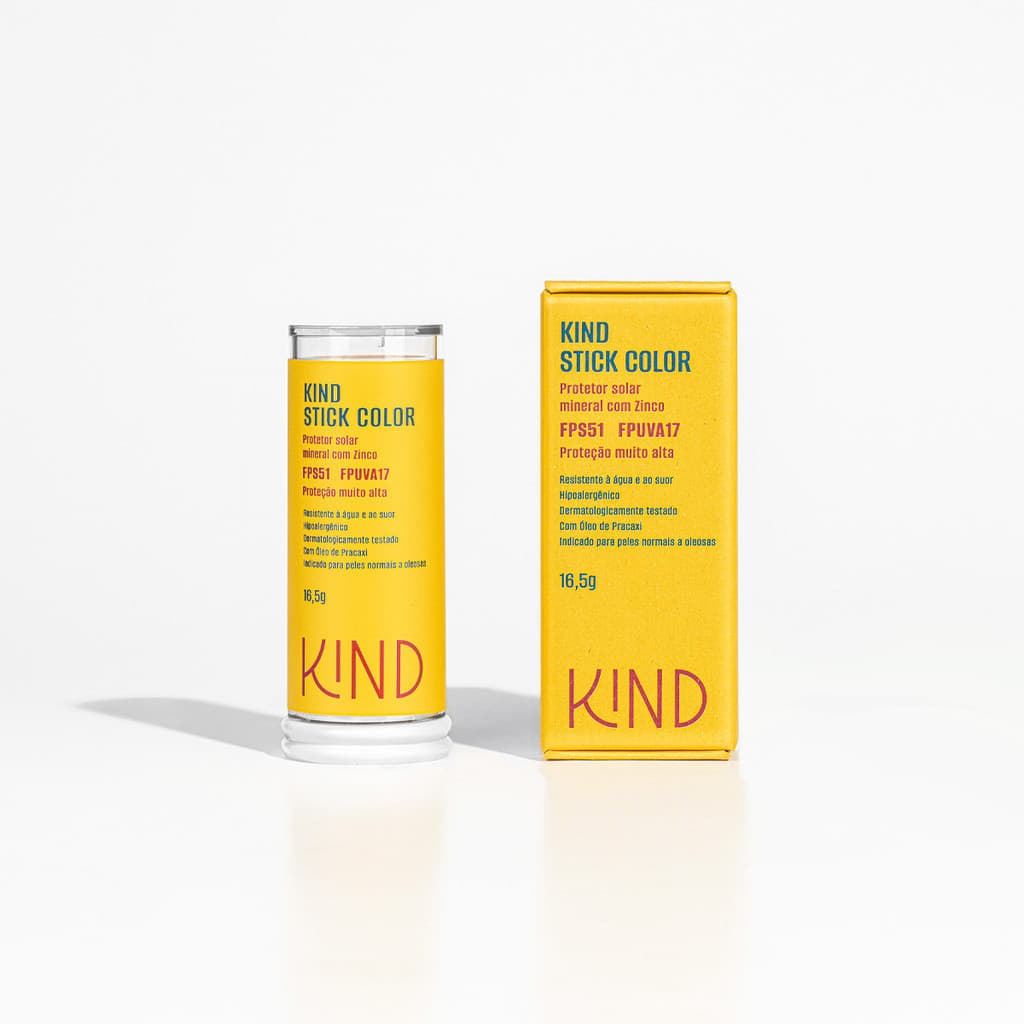 KIND Stick Color PROTETOR SOLAR FACIAL MINERAL 16,5g ESCOLHA A SUA COR