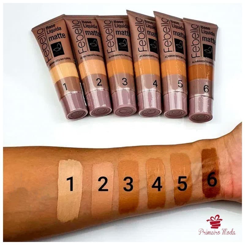 Base Líquida Matte Febella acabamento matte