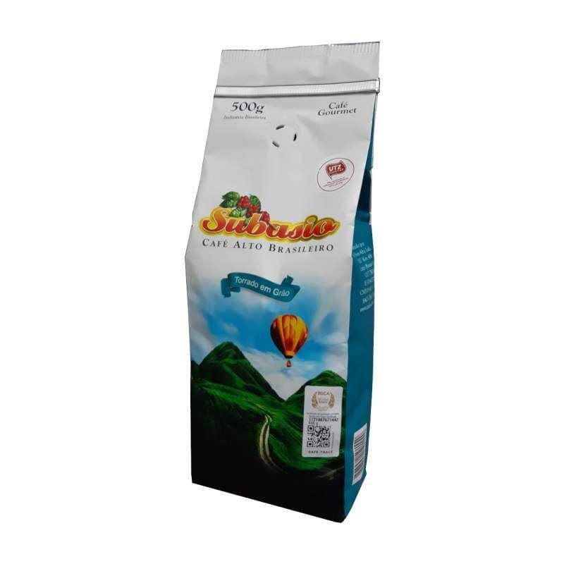 Café em Grãos Subasio Gourmet 500g Torra Média Clara BSCA 80/84