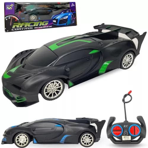 Brinquedo Carrinho Controle Remoto Acende Farol Super Carro