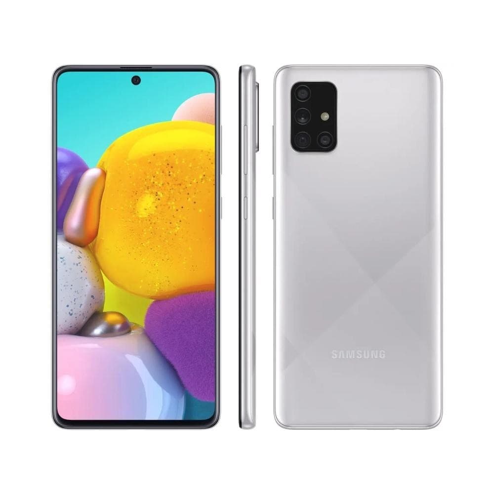 Usado: Samsung A71 128 GB Cinza - Sem Face Id / Touch Id