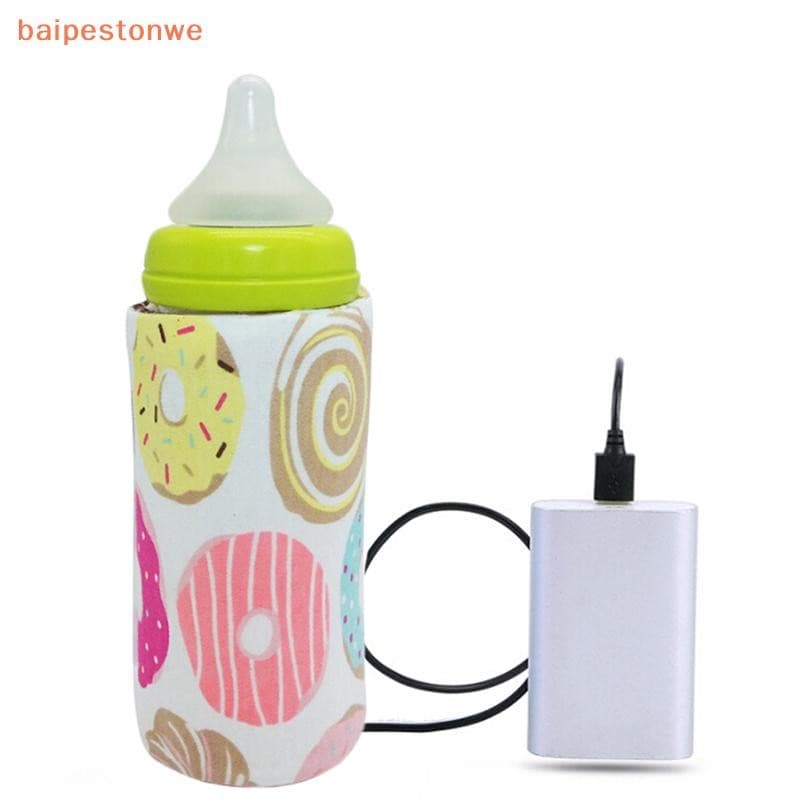 Aquecedor De Mamadeiras Portátil Viagem Bebê Crianças Leite Água Capa USB Bolsa Macia