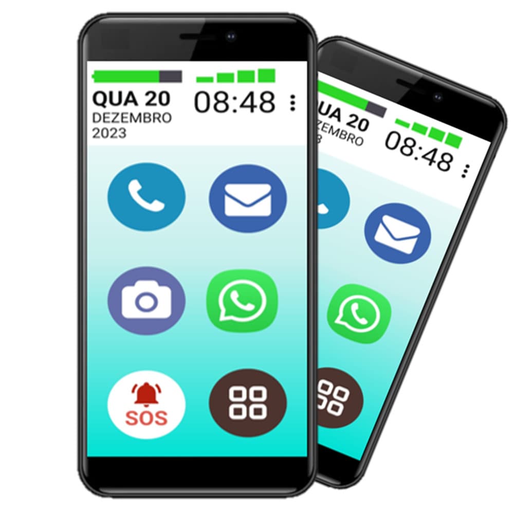MAMÃEFONE SAMSUNG 4G 32GB 2GB RAM TELA 6.5 BOTÃO SOS ZAP