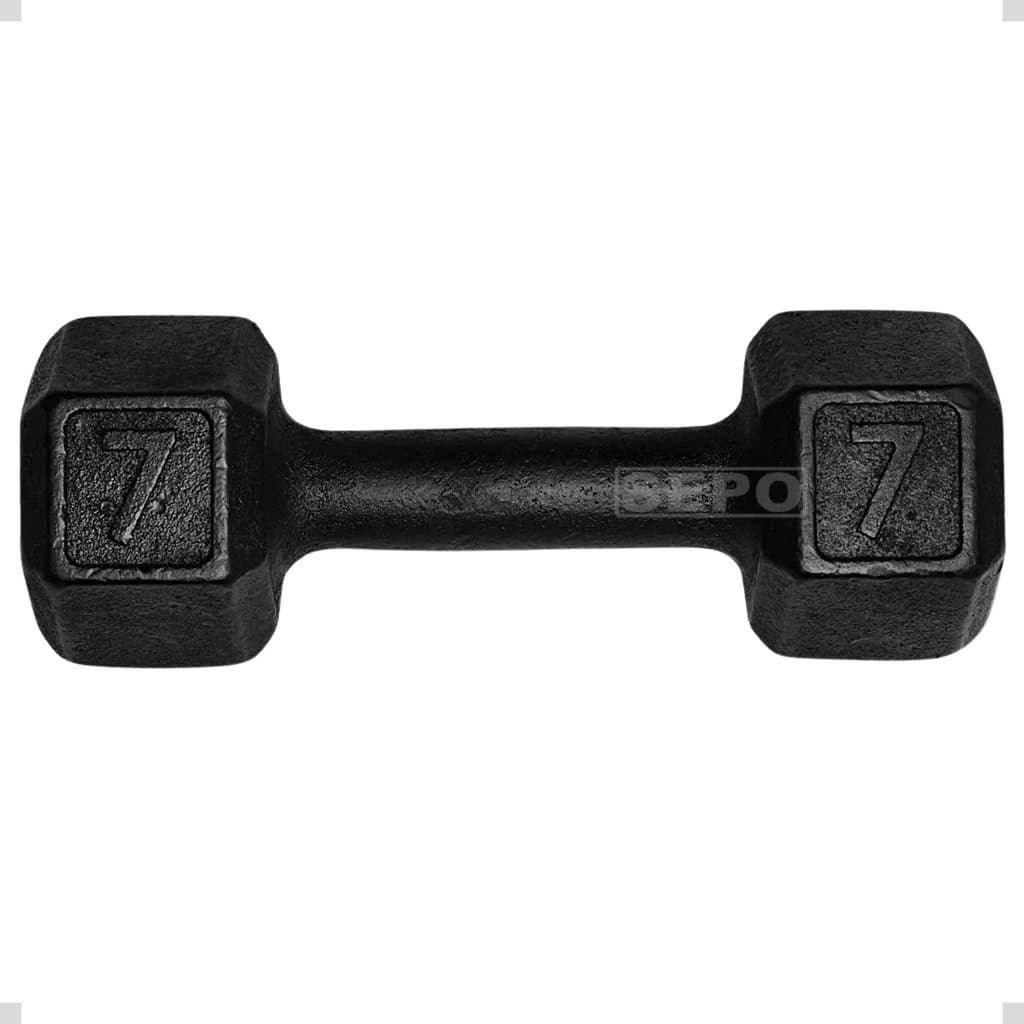 Halter 7 Kg Un Sextavado Musculação treino academia ferro