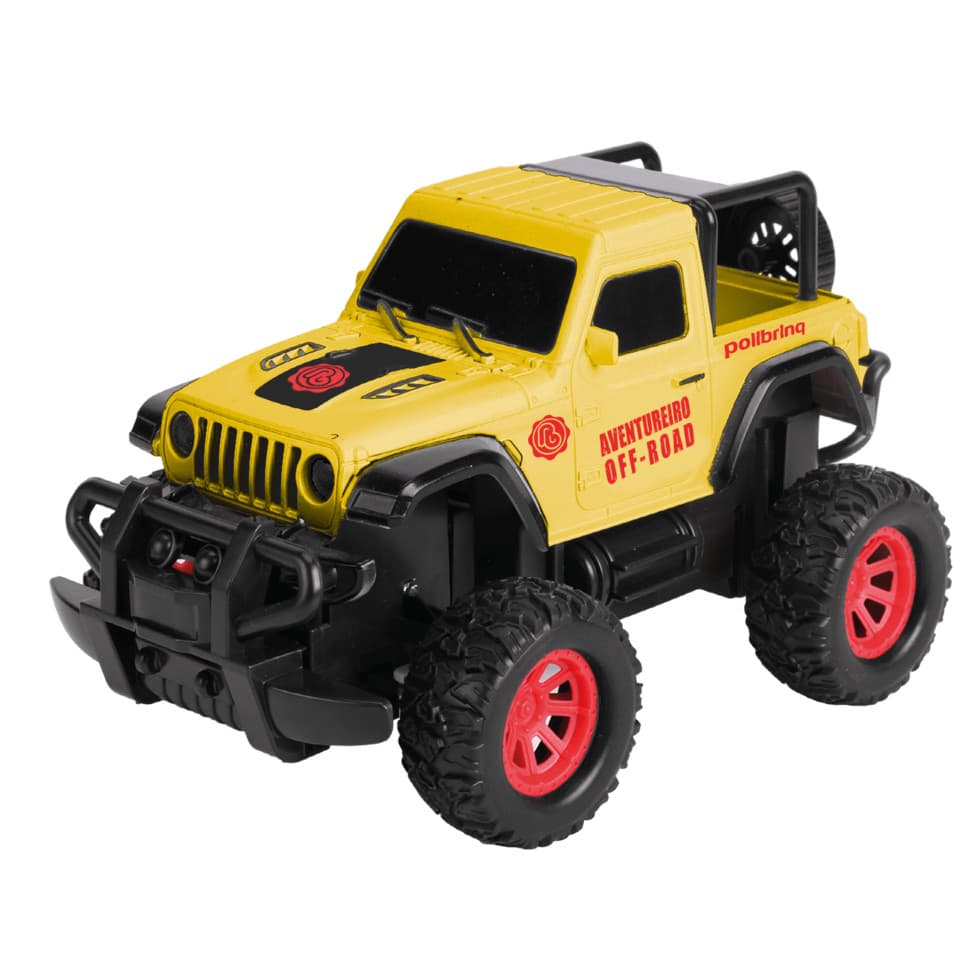 Carrinho de Controle Remoto Aventureiro Amarelo - Polibrinq