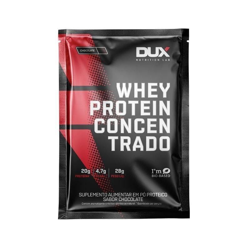 Whey Protein Concentrado Dux Sache Chocolate Branco 28g