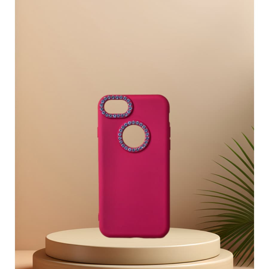 Capinha Capinha de Celular Compatível  7G Silicone Aveludada Com Strass Brilhante Ref r9