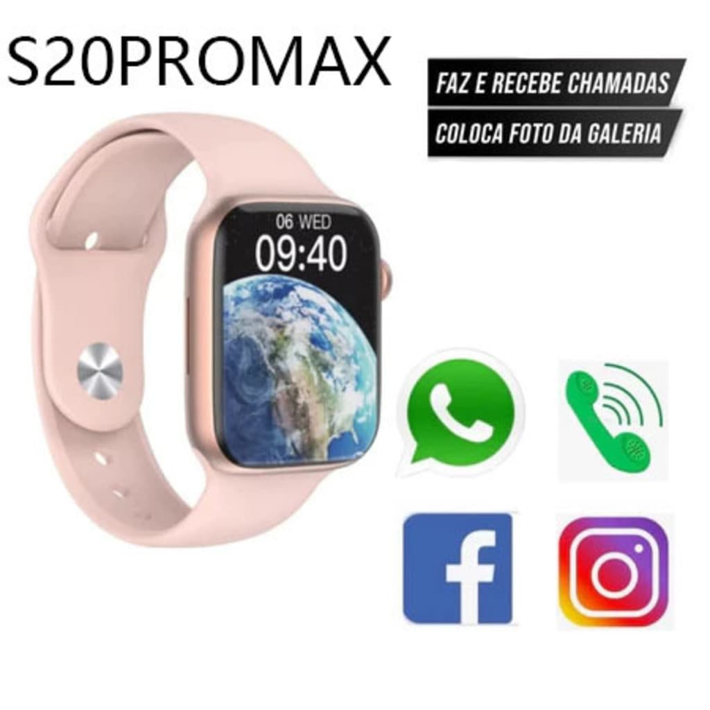 2025 Nova Série 10 S20PROMAX SmartWatch Relógio Esportivo Original 1.77Polegadas Carregamento Sem Fio Ultra Smart Watch